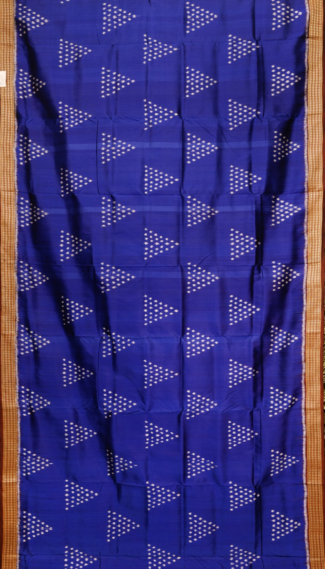 Blue Jhoti Theme Odisha Ikat Khandua Silk Saree