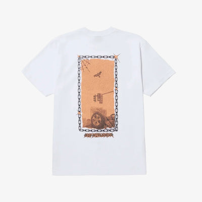 HUF | CAR CLUB T-SHIRT  { WHITE