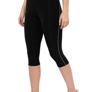 Energize High Rise Active Capri - Jet Black