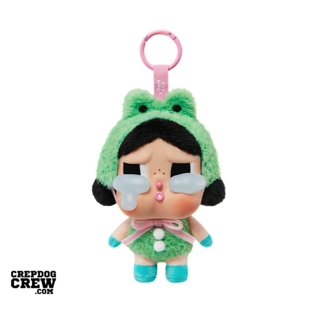 Pop Mart CryBaby Crying Again Series WHAT A FROG Vinyl Face Plush
