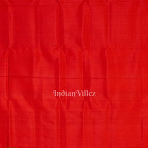Red Rani Pasapali Theme Odisha Ikat Contemporary Silk Saree