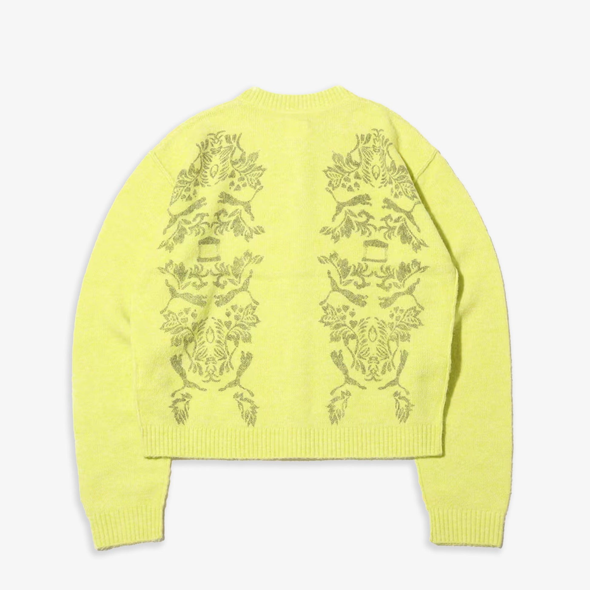 Puma | x ARIES KNITTED CARDIGAN { YELLOW/GREEN