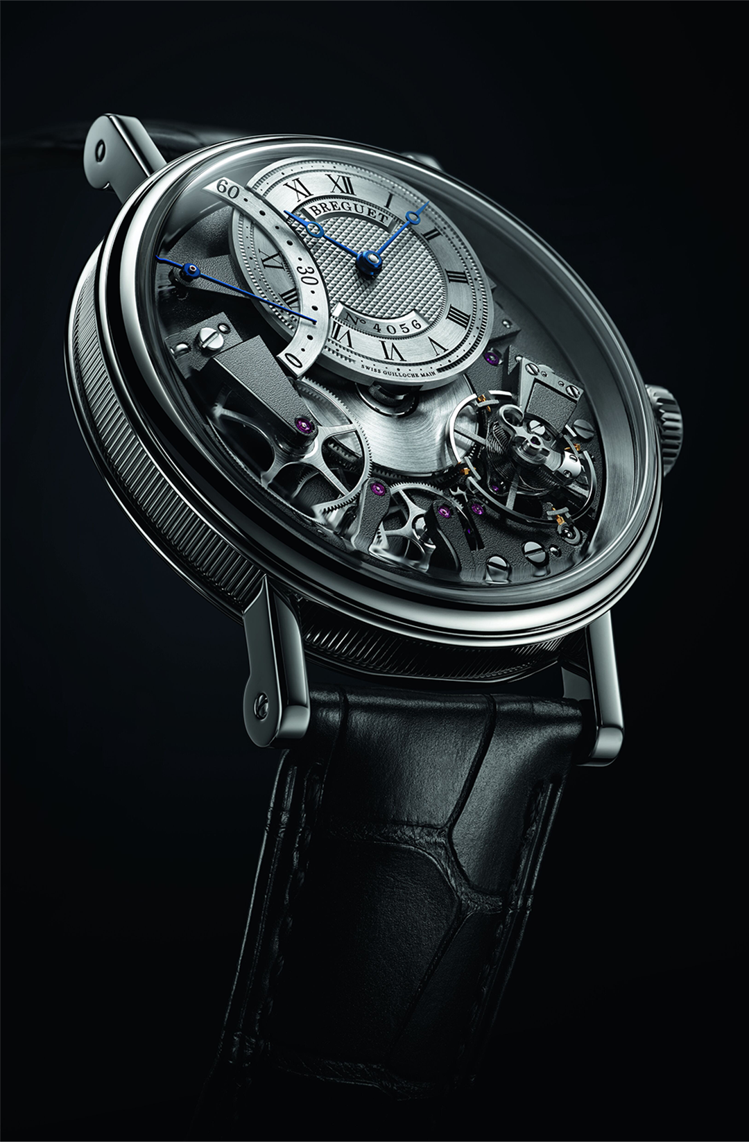 Breguet Tradition 7097 Skeleton Dial Black 40 MM Watch for Men