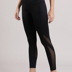 Energize Panelled Tights - Black