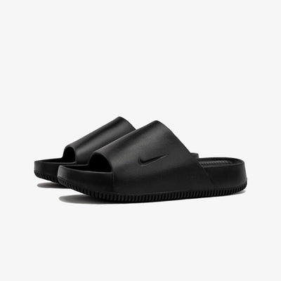 Nike | CALM SLIDES  { BLACK/BLACK