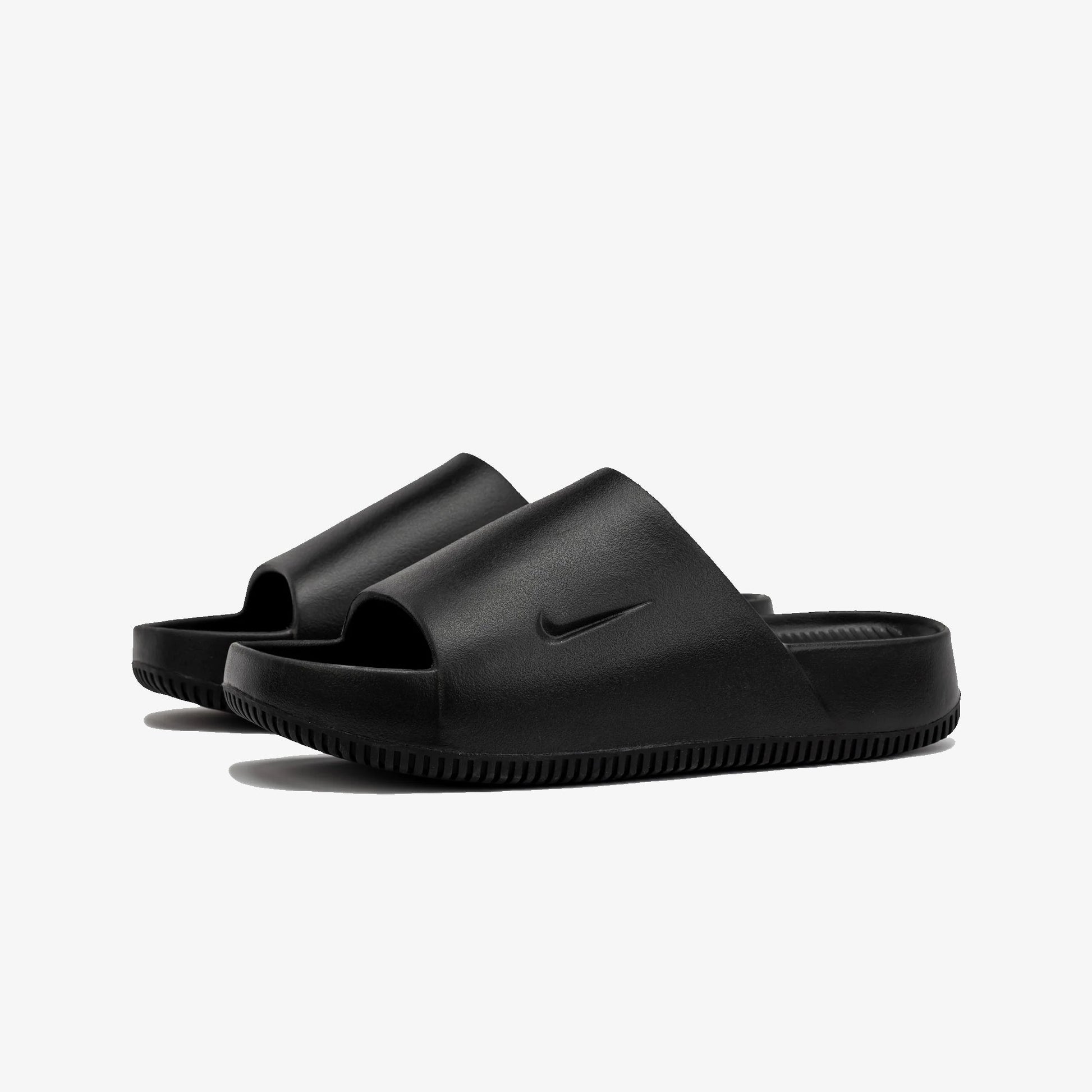 Nike | CALM SLIDES  { BLACK/BLACK