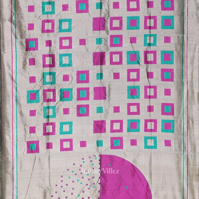 Gray Odisha Ikat Contemporary Designer Saree