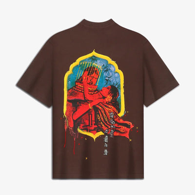F A R A K | MEHBOOB' TEE { BROWN