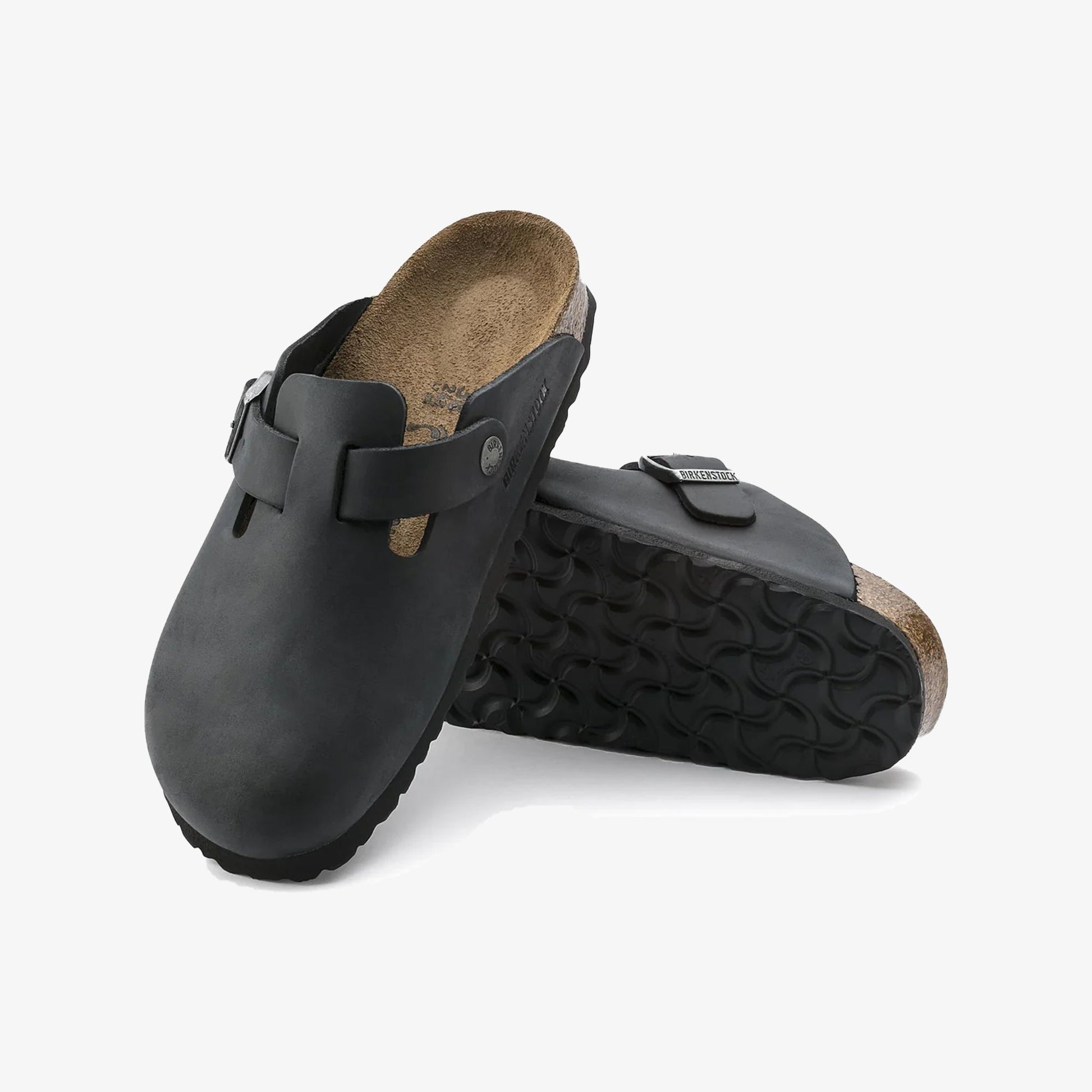 Birkenstock | BOSTON OILED LEATHER  { BLACK