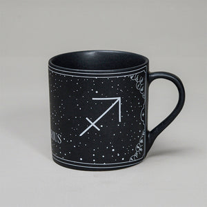 Black - Ceramic Sunsign Theme Coffee Mug Sagittarius (350ml)