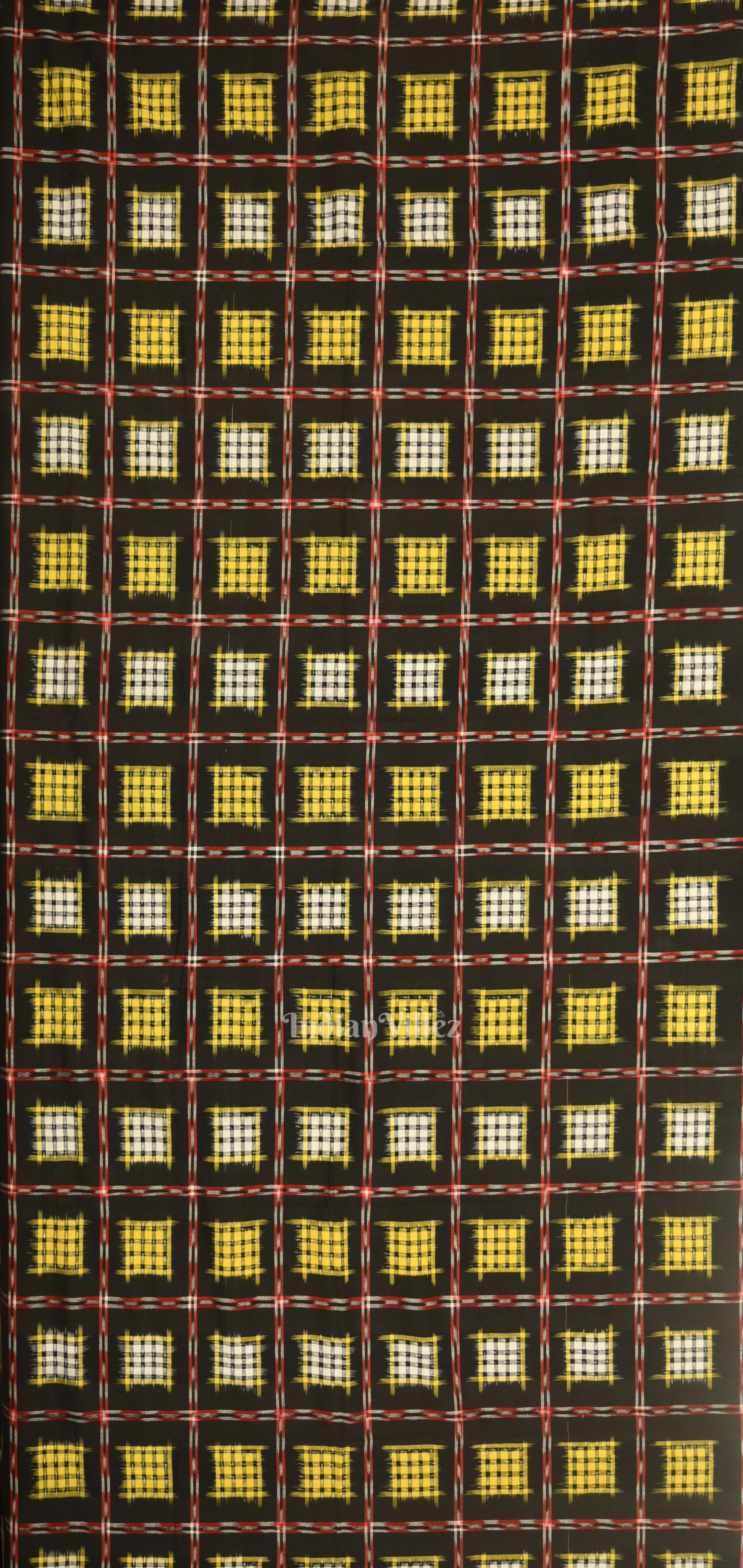 Black Ashwini Odisha Ikat Sambalpuri Dress Set & Dupatta