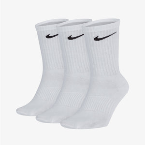 NIKE | PERFORMANCE LIGHTWEIGHT TRAINING CREW SOCKS (3 PAIRS) { WHITE/BLACK