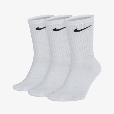 NIKE | PERFORMANCE LIGHTWEIGHT TRAINING CREW SOCKS (3 PAIRS) { WHITE/BLACK