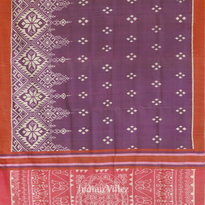 Lavender Dual Tone Odisha Ikat Designer Contemporary Silk Saree