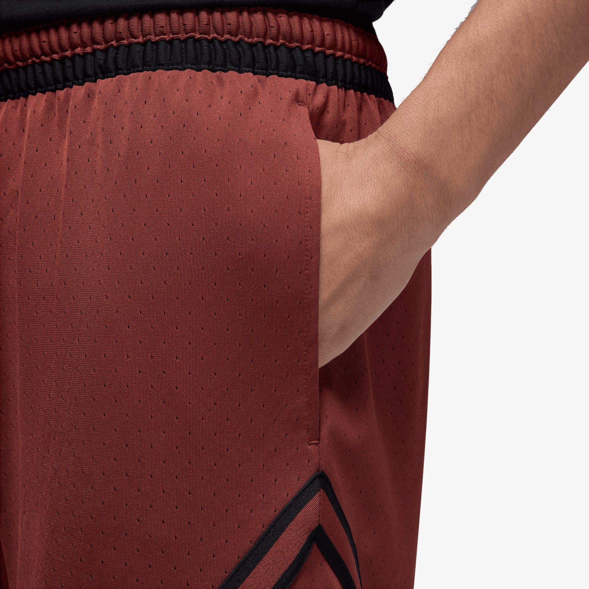 JORDAN | DRI-FIT MESH DIAMOND SHORTS { DARK PONY/BLACK/BLACK