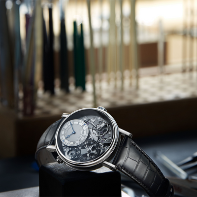 Breguet Tradition 7067 Silver & Grey Dial 40 MM Watch for Men