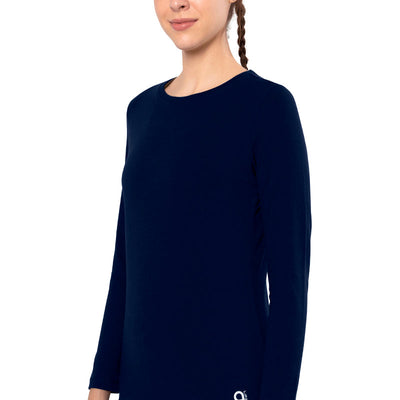 Essential Long Sleeve Round Neck T-Shirt - Midnight