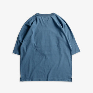 FDMTL | CIRCLE OBI WIDE TEE  { BLUE