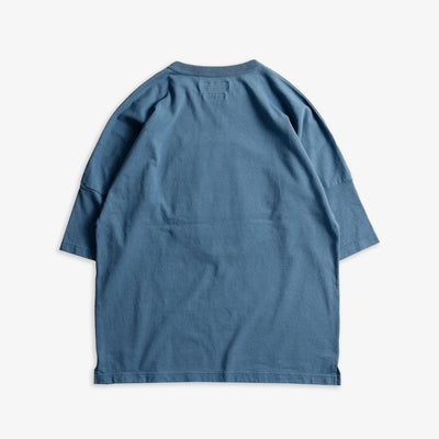 FDMTL | CIRCLE OBI WIDE TEE  { BLUE
