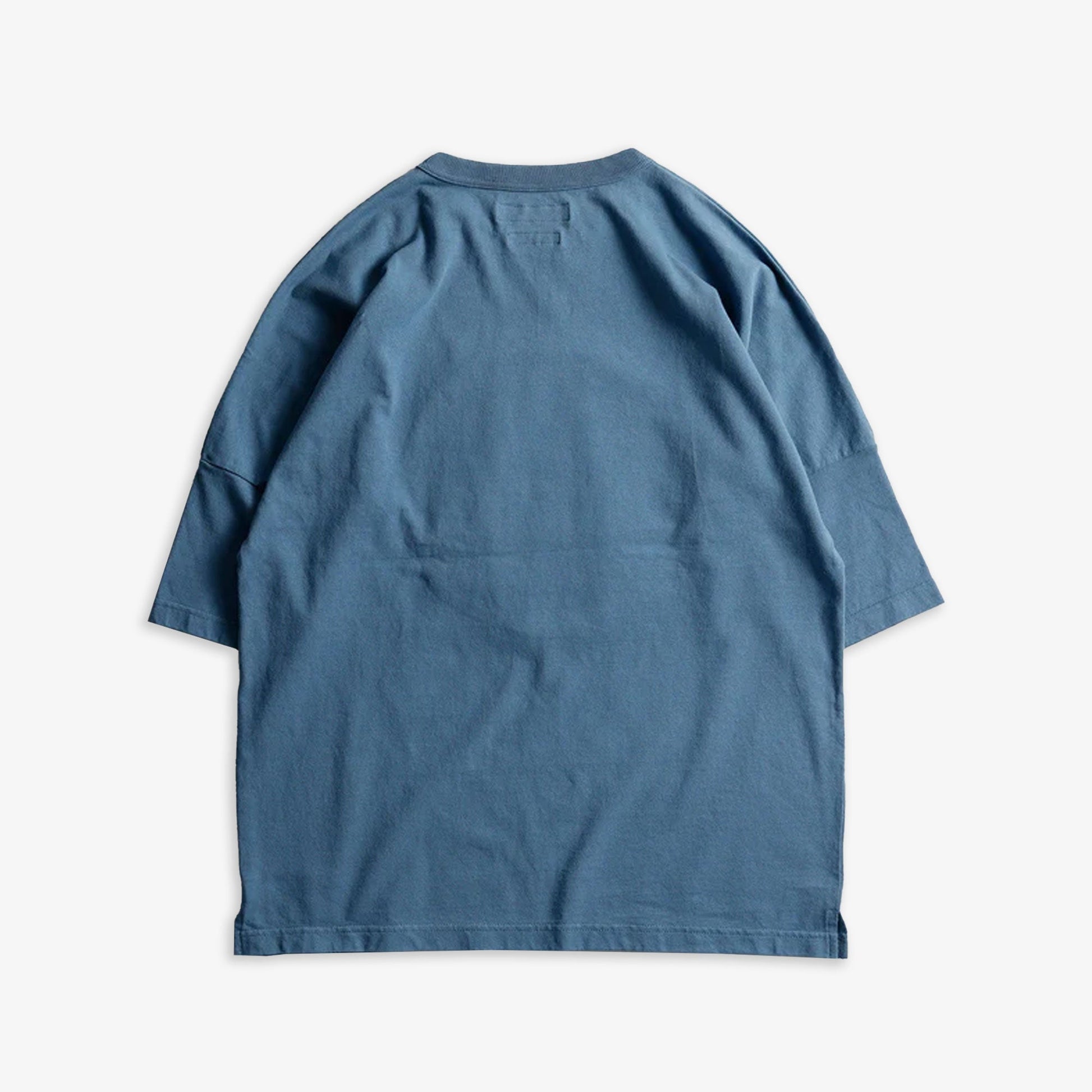 FDMTL | CIRCLE OBI WIDE TEE  { BLUE