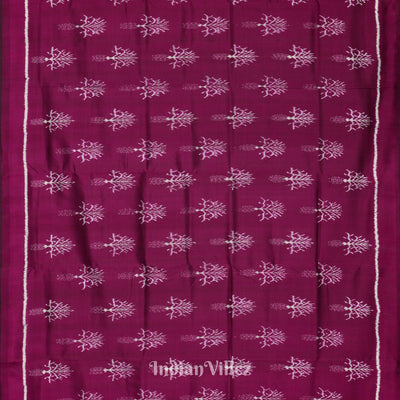 Maroon Designer Odisha Ikat Contemporary Silk Saree