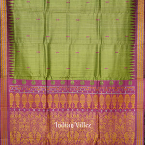 Green  Gopalpur Tussar Silk Saree