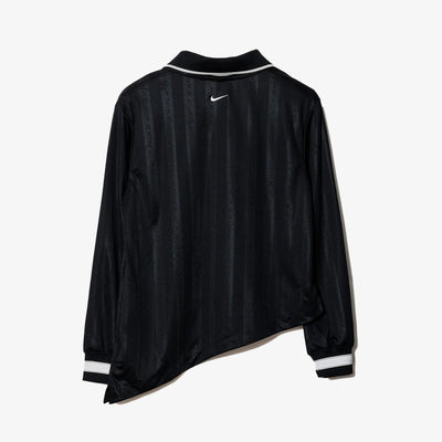 NIKE | AS W NSW CLLCTN DF JQRD LS JSY { BLACK/LT IRON ORE/WHITE