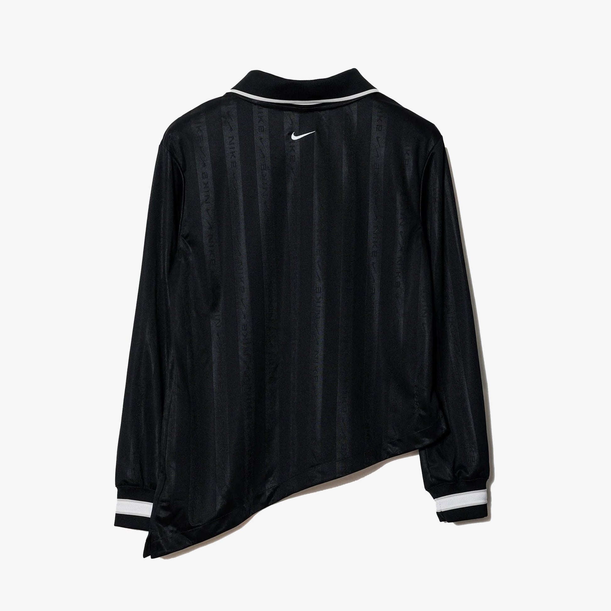 NIKE | AS W NSW CLLCTN DF JQRD LS JSY { BLACK/LT IRON ORE/WHITE