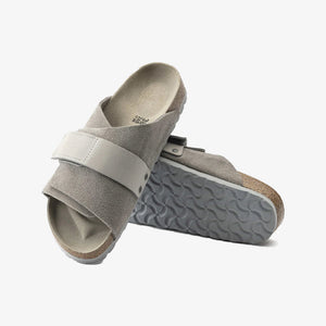Birkenstock | KYOTO NUBUCK/SUEDE LEATHER  { GRAY