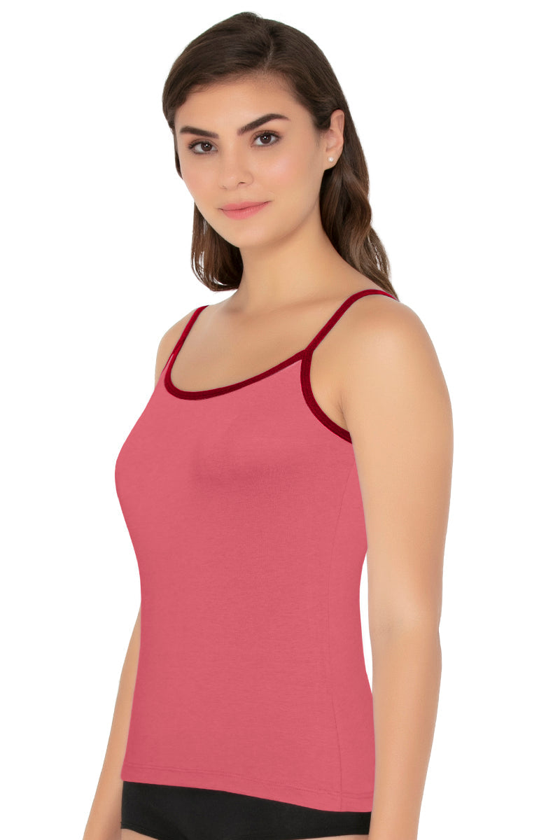 Cotton Camisole - Slate Rose-Crim