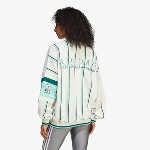 Adidas Originals | RETRO SPORTS CRICKET-INSPIRED CREW SWEATSHIRT { OFF WHITE