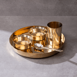 Kansa Dinner Thaali Set (11