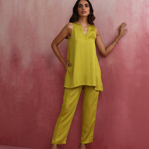 trueBrowns Lime Green Short Co-ord set