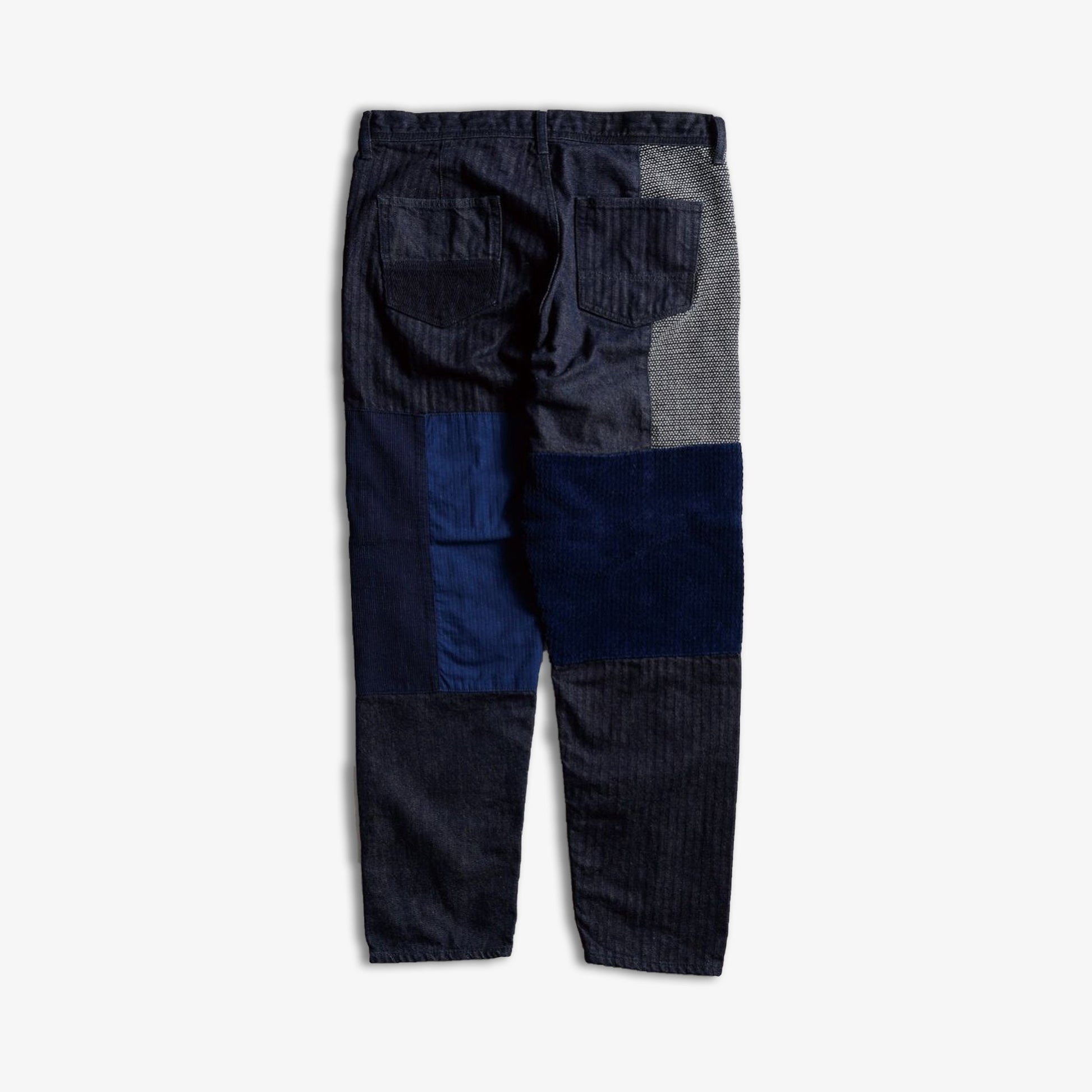 FDMTL | PATCHWORK PANTS RINSE 23AW  { INDIGO