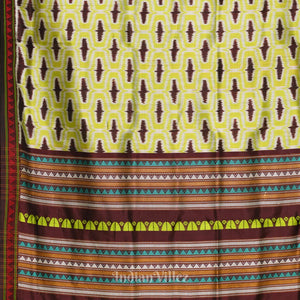 Pista Green Dongria Border with Dongaria Anchal Contemporary Silk Saree