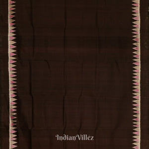 Black Coffee Designer Contemporary Silk Saree