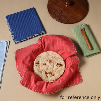Blue - Floral Sanganeri Block Print Cotton Table Napkin 10