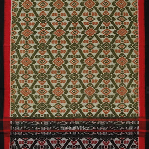 Mehendi Green Computer Maniabandha Cotton Saree