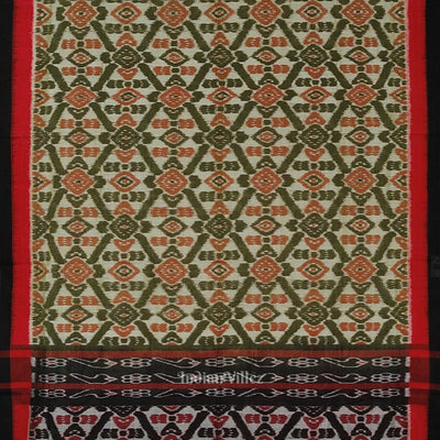 Mehendi Green Computer Maniabandha Cotton Saree