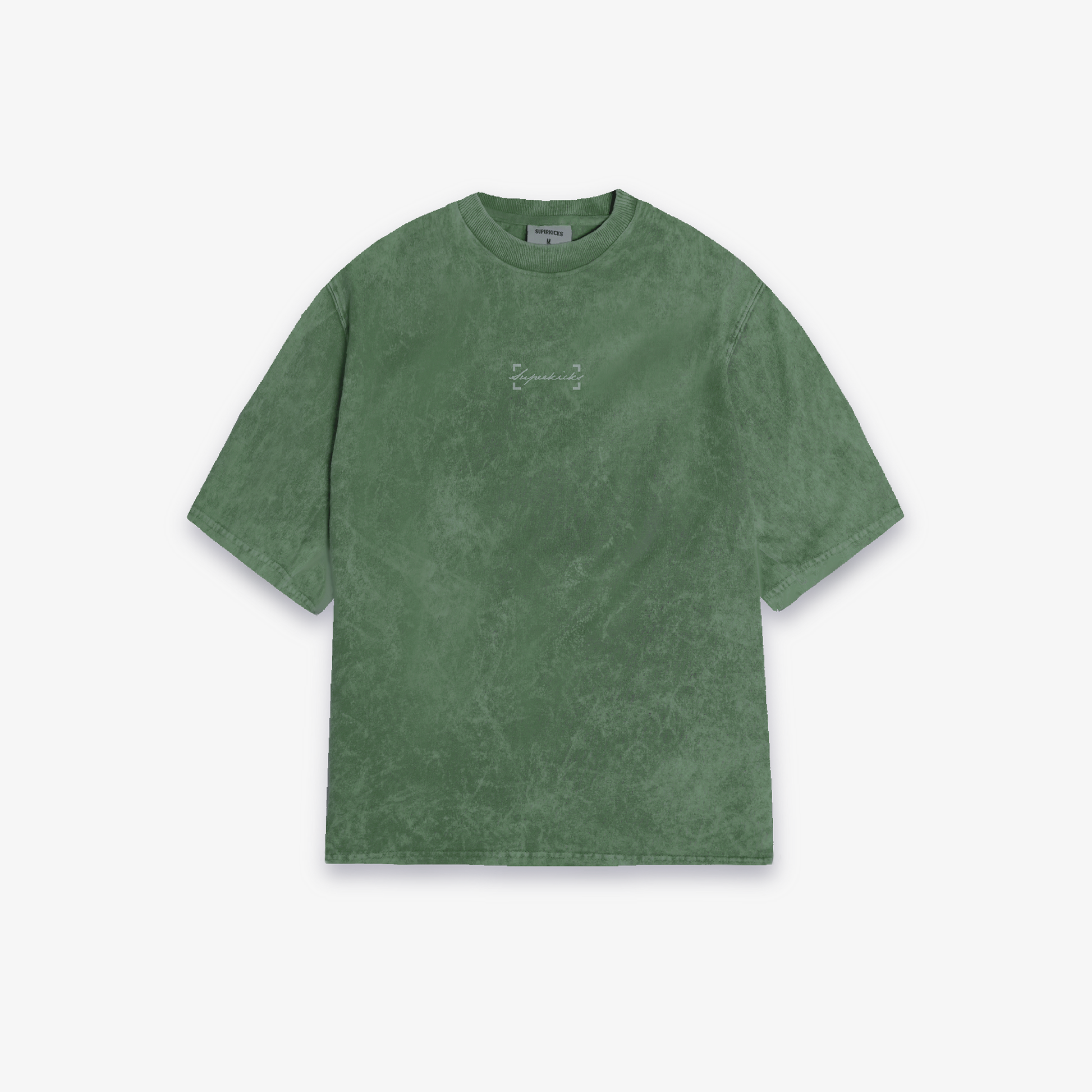 Superkicks | SIGNATURE WASHED TEE { OLIVE GREEN