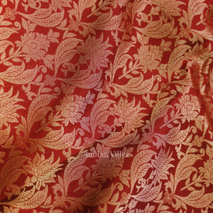 Dark Maroon Pure Kanjivaram Silk Saree