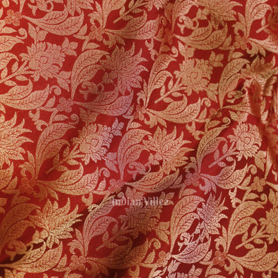 Dark Maroon Pure Kanjivaram Silk Saree