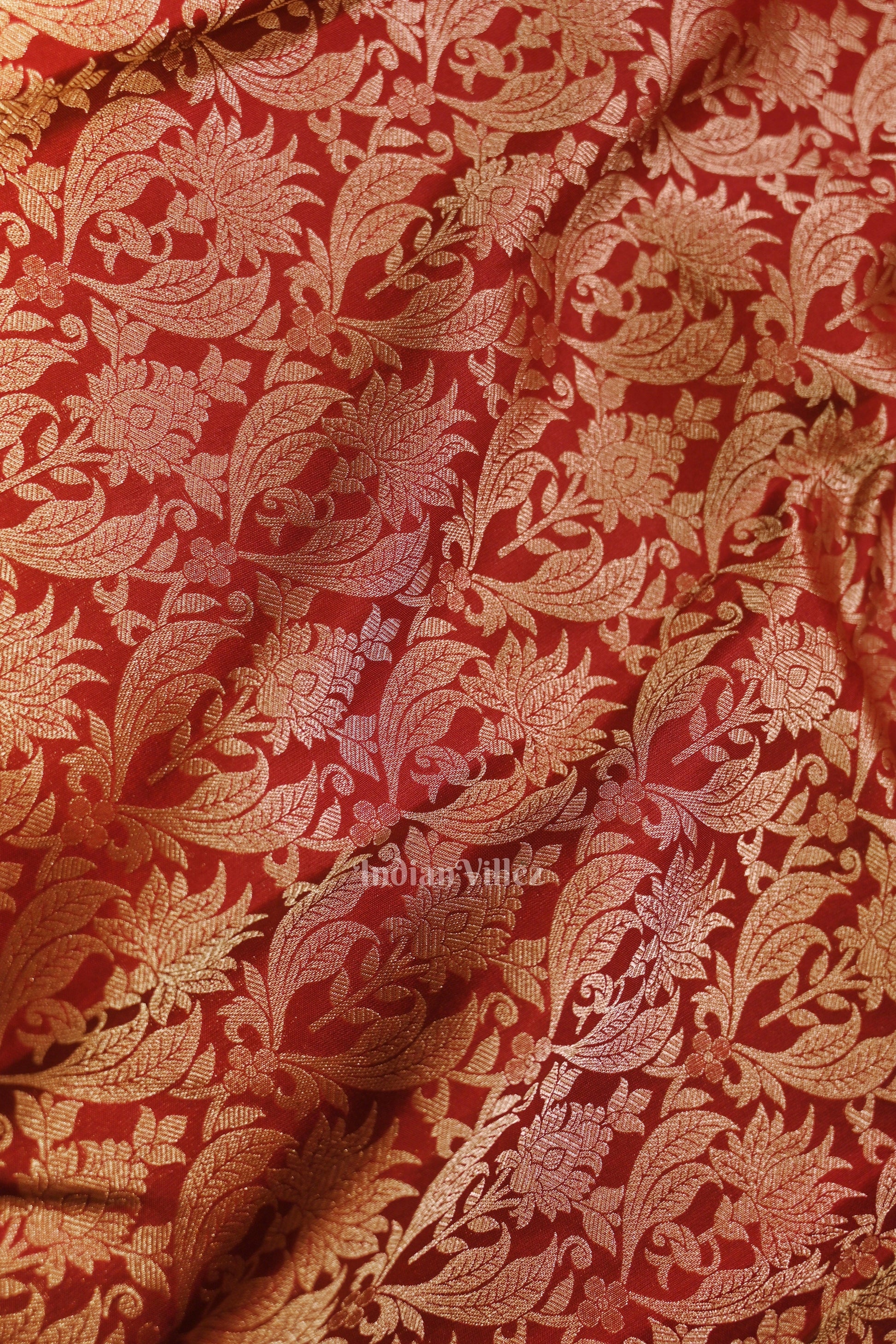 Dark Maroon Pure Kanjivaram Silk Saree