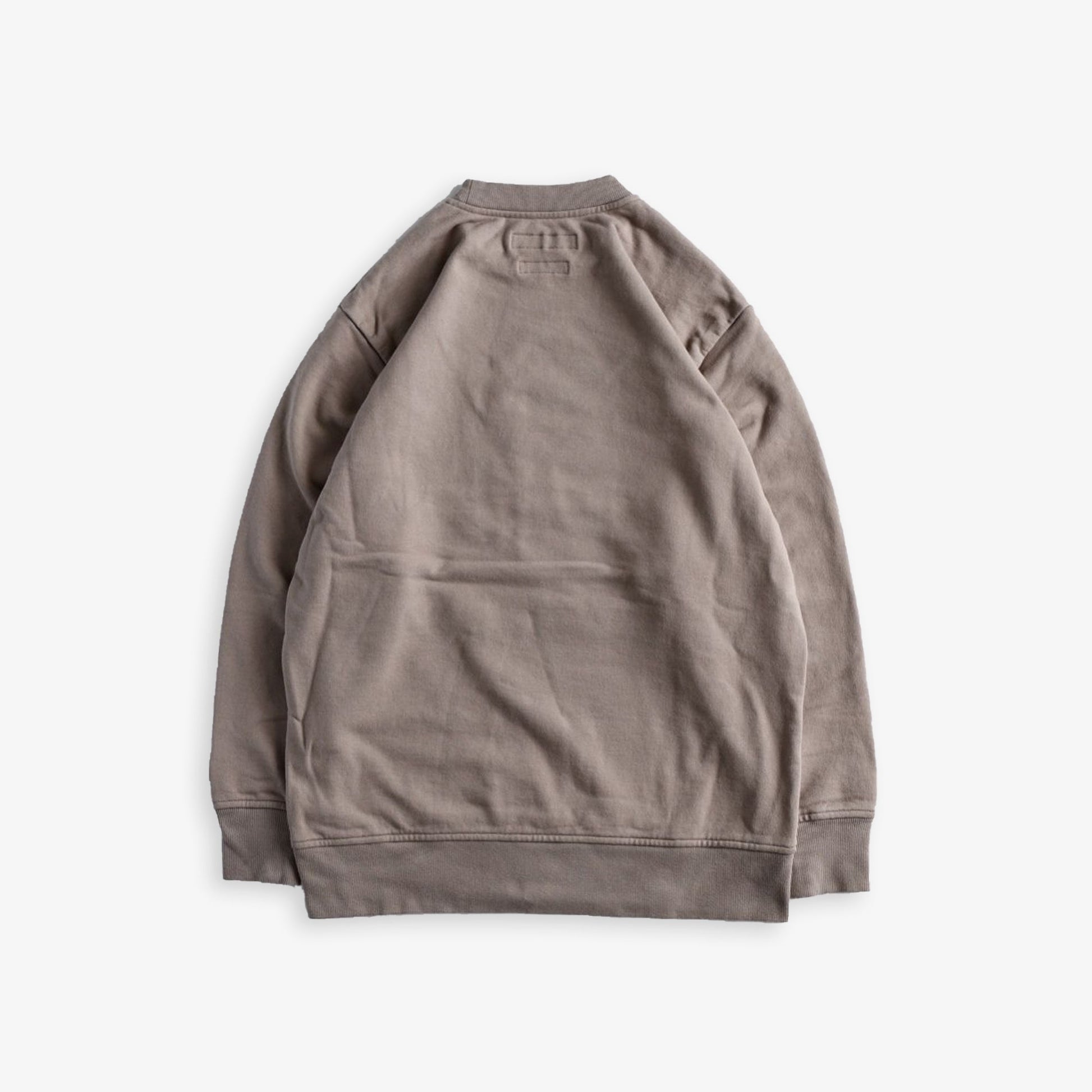 FDMTL | SQUARE LOGO SWEAT SHIRT  { BEIGE