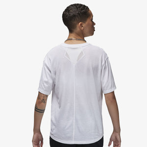 Jordan | DIAMOND SHORT-SLEEVE TOP  { WHITE