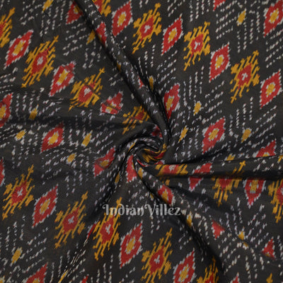 Multi Color Pochampally Ikat Silk & Cotton (Sico) Fabric