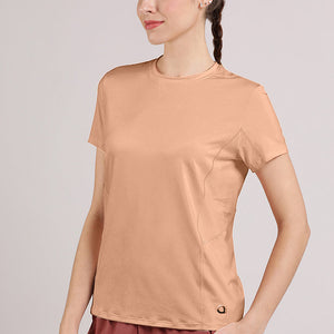 Flaunt Workout Tee - Cafe Creme