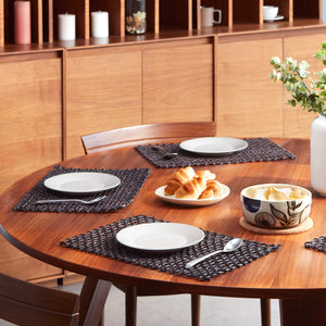 Brown - Kadam Haat Handmade Sabai Grass Table Mats (Set Of 6)