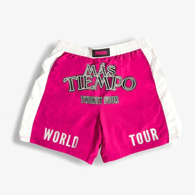 PUMA | MAS TIEMPO RELAXED FIT SHORTS { MAGENTA GLEAM