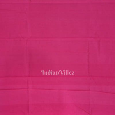 Rani Pink Pure Katan Banarasi Silk Saree With Elephant Motif